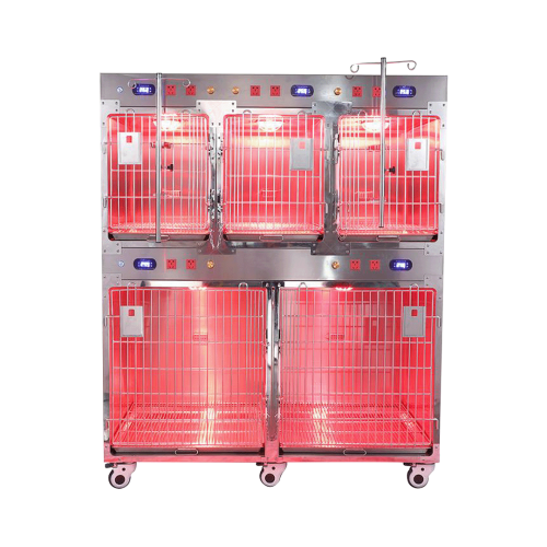 Klatka z grzaniem Infrared ze stali 5 wnęk