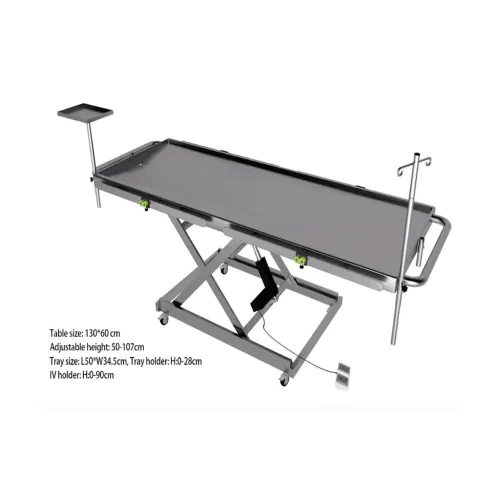 Elektryczny stół operacyjny nożycowy z tacką