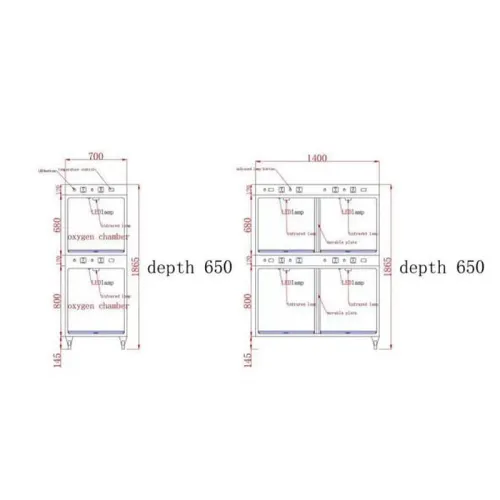 Klatka z grzaniem Infrared ze stali 6 wnęk Klatka z grzaniem Infrared ze stali 6 wnęk.png
