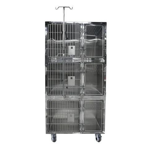 Klatka stalowa dla kotów wysoka 90x55x183 cm TTCC-06.png