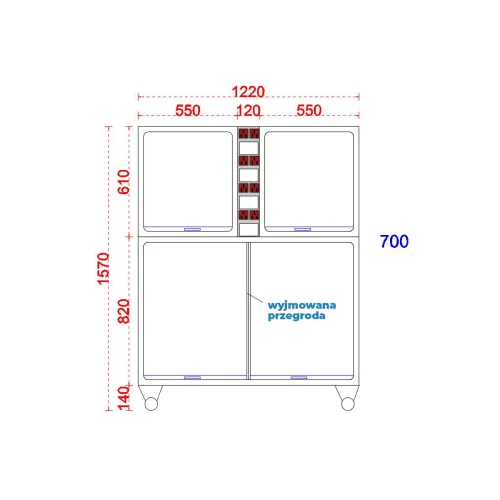 Klatka stalowa 122x70x157 cm TTDC-06.png