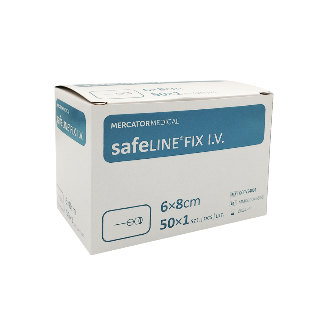 Plaster do mocowania kaniul Safeline 6x8 cm