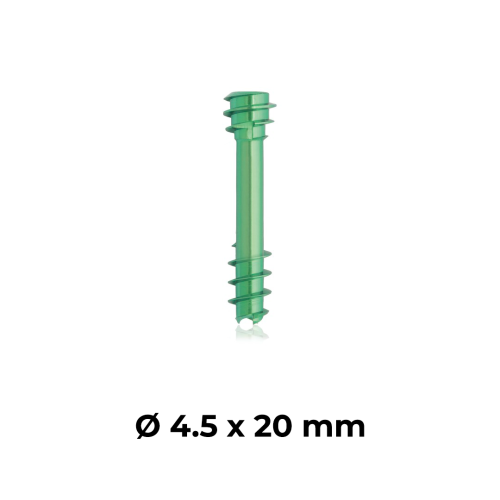 Śruba kompresyjna tytanowa zielona Ø 4.5 x 20 mm.png