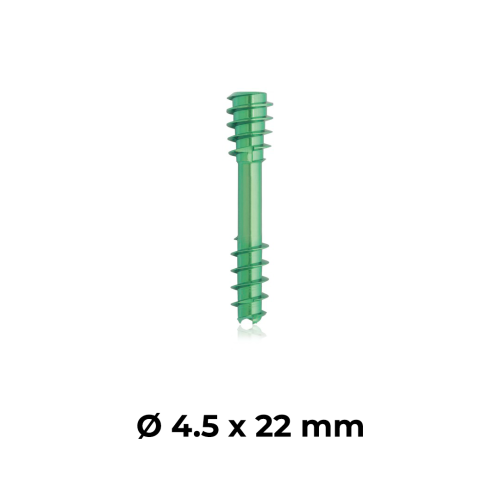 Śruba kompresyjna tytanowa zielona Ø 4.5 x 22 mm.png
