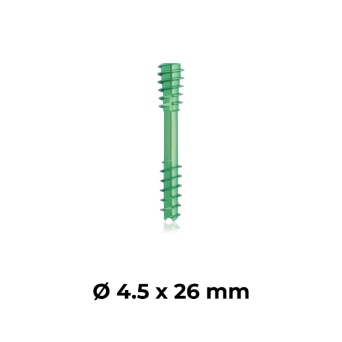 Śruba kompresyjna tytanowa zielona Ø 4.5 x 26 mm.png