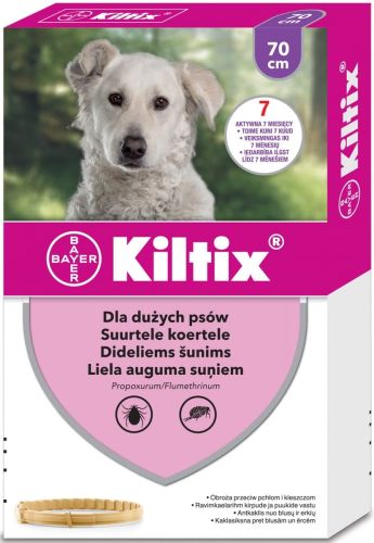 Obroża przeciw pchłom i kleszczom Kiltix BAYER-KILTIX-OBROZA-70.jpg