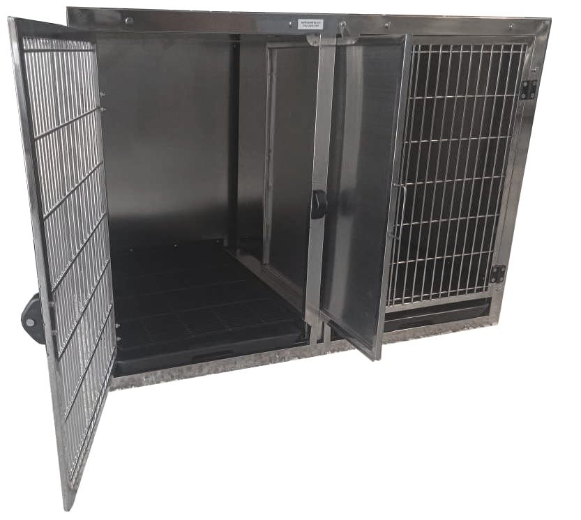Klatka weterynaryjna dla zwierząt stal kwasoodporna rozmiar L