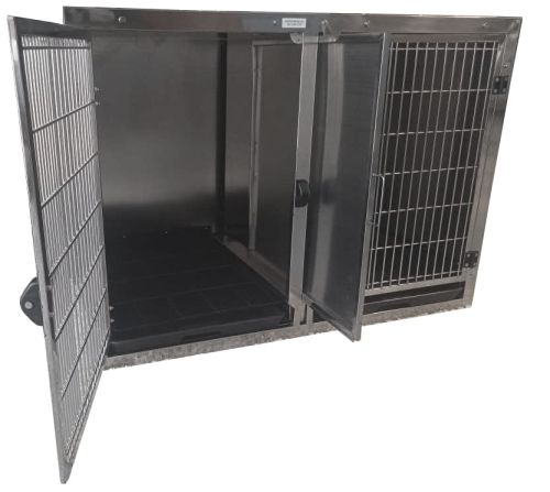 Klatka weterynaryjna dla zwierząt stal kwasoodporna rozmiar L Klatka-4.jpg