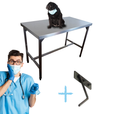 Stół zabiegowy weterynaryjny z haczykami