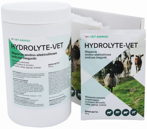Mieszanka paszowa HYDROLYTE-VET 500 g puszka HYDROLYTE-VET pudełko + saszetka + puszka.jpg