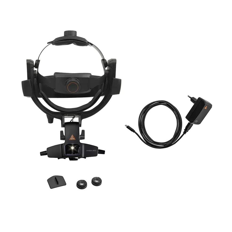 Oftalmoskop pośredni OMEGA 600 + ładowarka ścienna