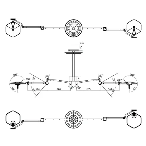 Lampa operacyjna S300DC bezcieniowa Luvis lampa-zabiegowo-operacyjna-dwuczaszowa-bezcieniowa-s300dc-sufitowa (4).webp