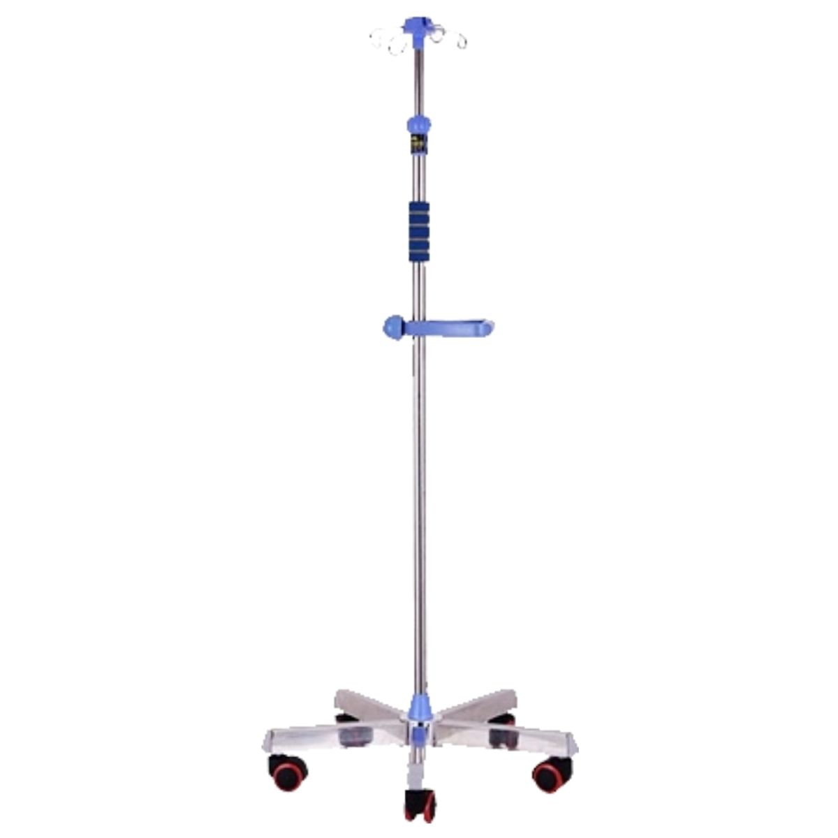 Stojak na kroplówki stalowy z regulowaną wysokością