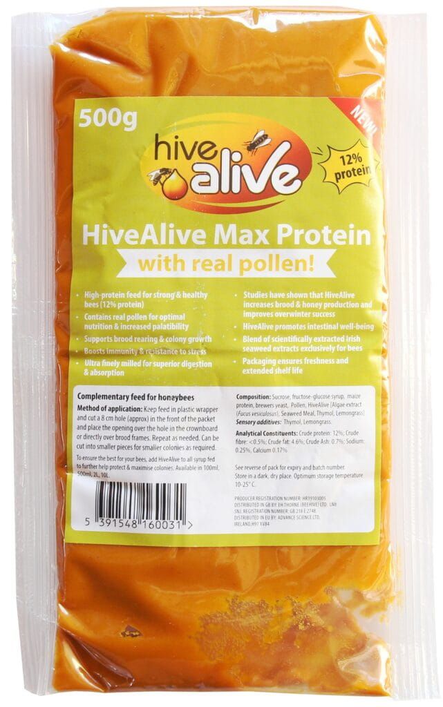 HIVEALIVE MAX PROTEIN ciasto z pyłkiem 500g