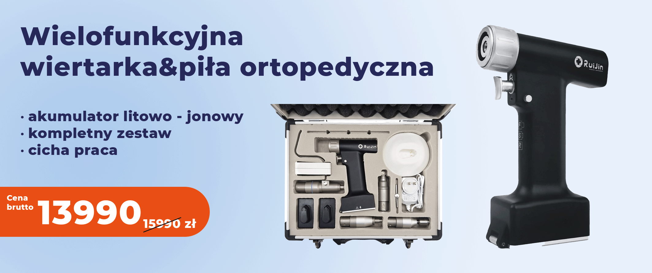 Wiertarko piła ortopedyczna akumulatorowa EM-300